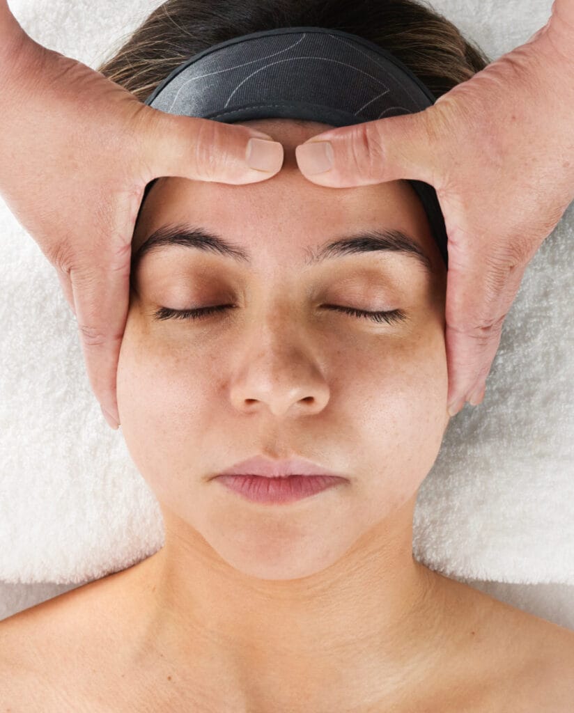 stress relief scalp massage